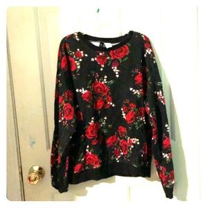 Black roses sweatshirt